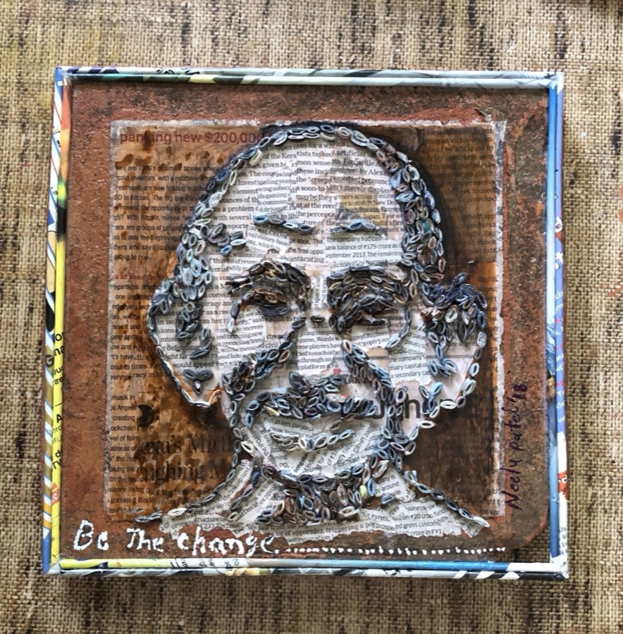 Paper mache paintings