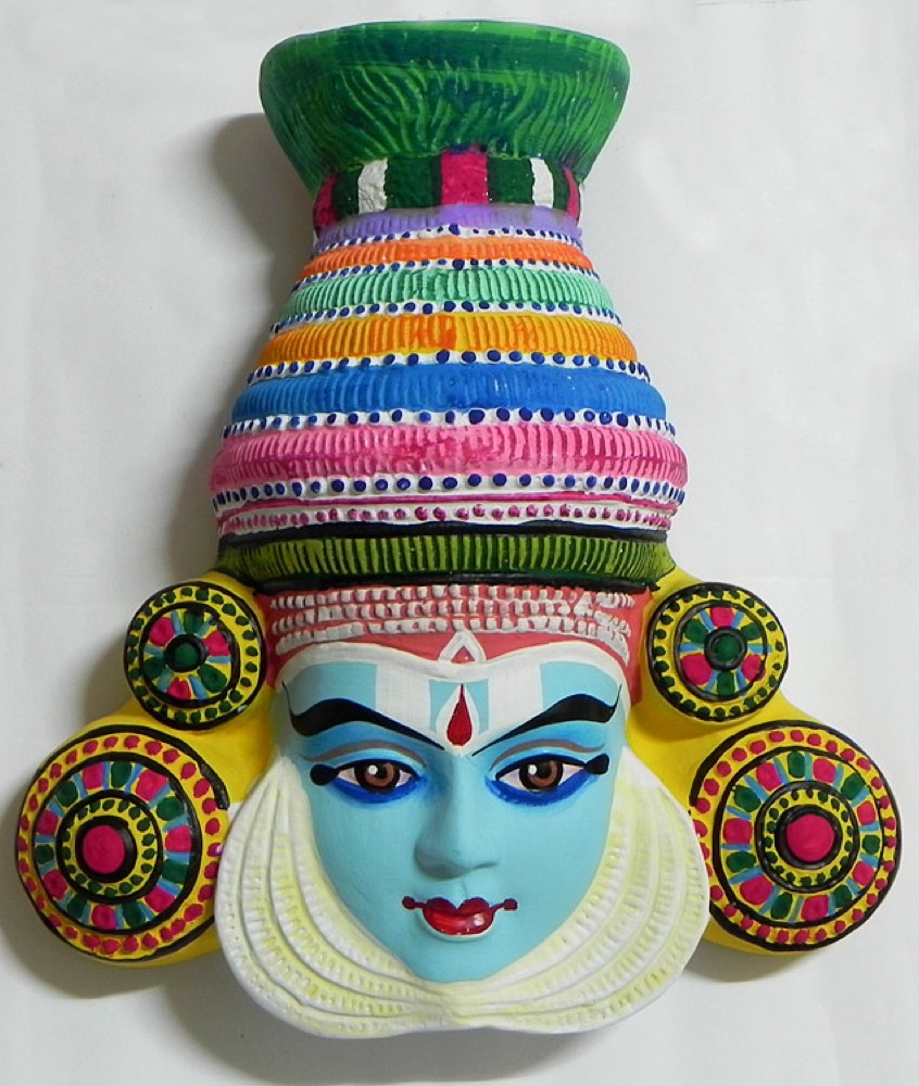 Khthakali blue colour mask