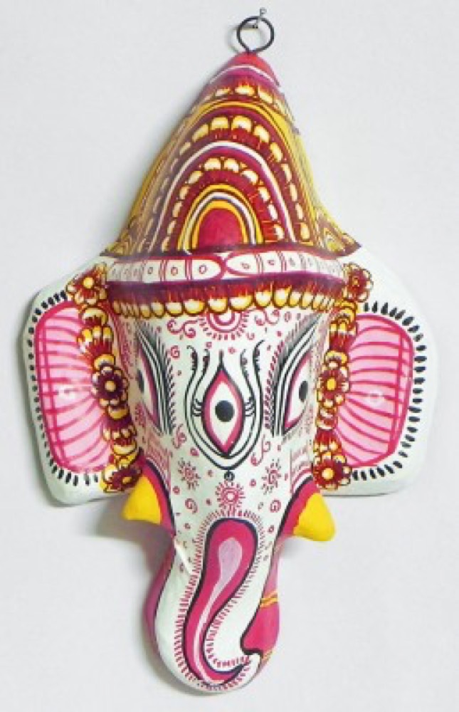 pink colour ganesh wall decorator