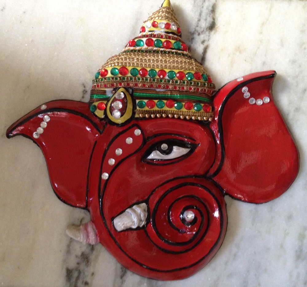 Red color ganpati