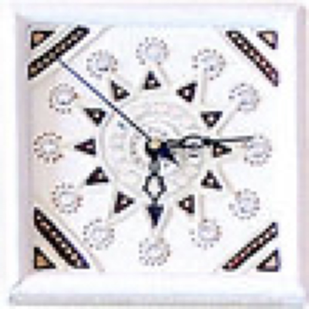 White and black color clock